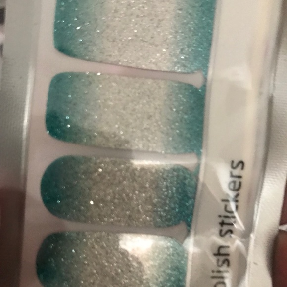 Unbranded Accessories - Teal ombré premium polish nail strips